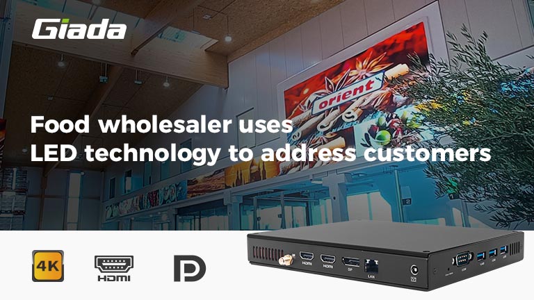 Food wholesaler uses LED technology to address customers